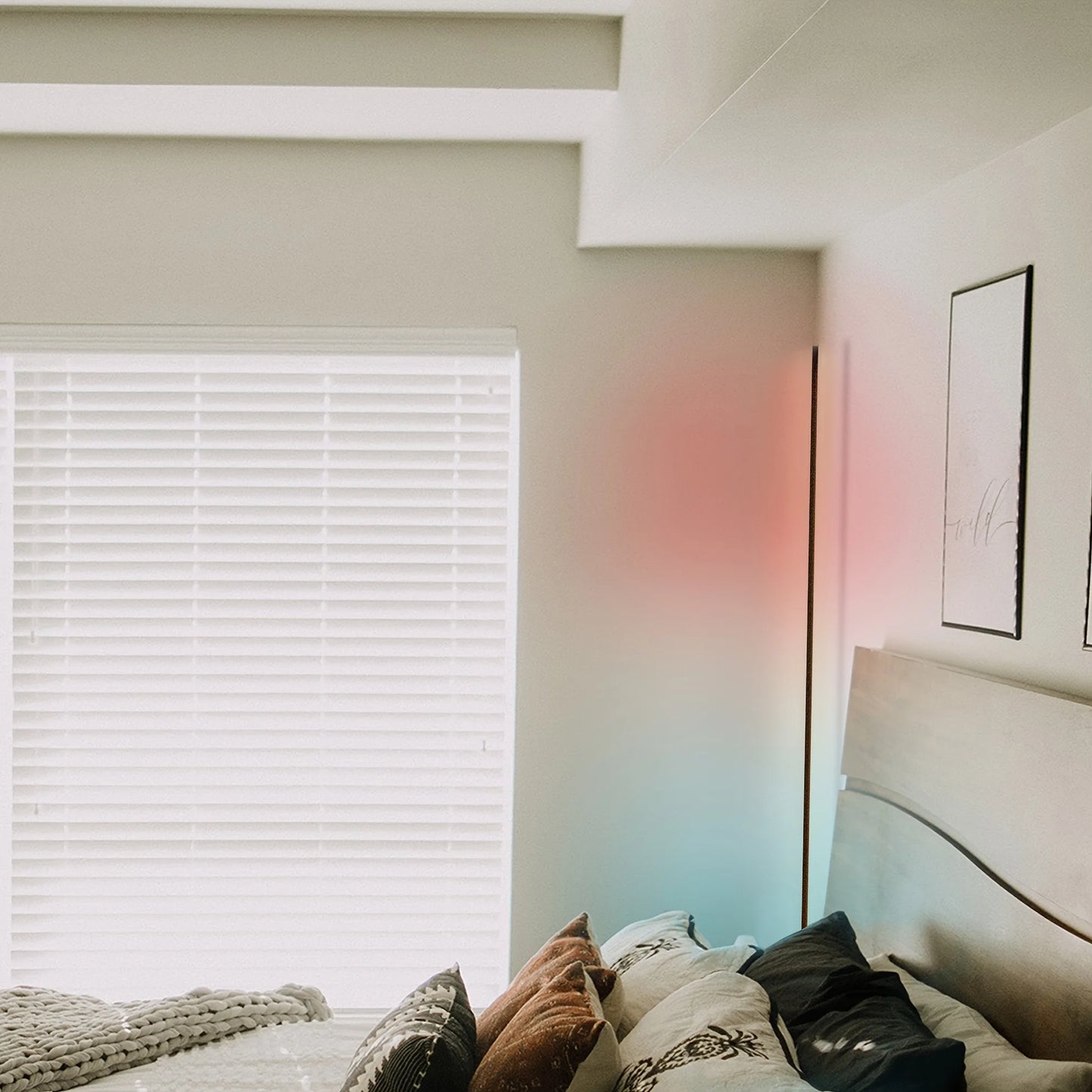 RGB Corner Floor Lamp With LED Lighting For Living Room