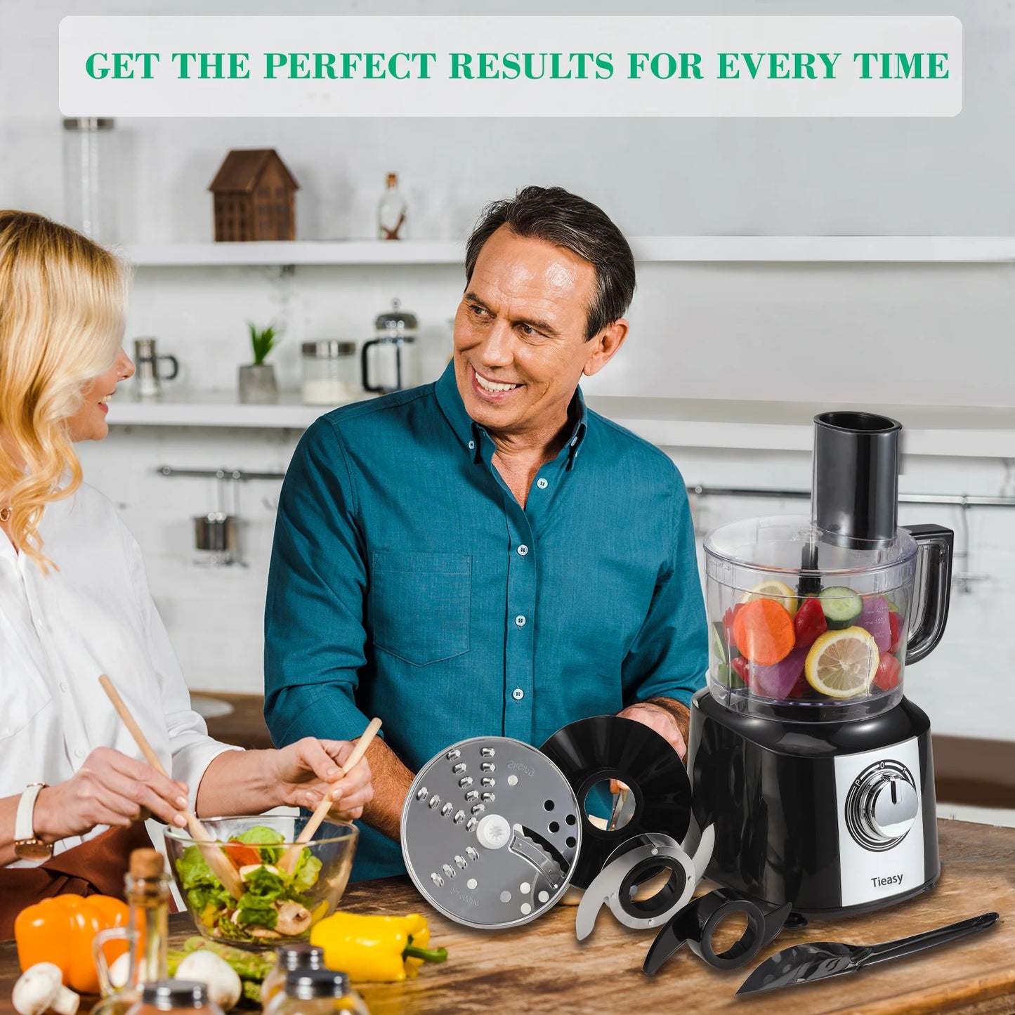 TopStrong 5-In-1 Electric Food Processor 600W BPA-Free