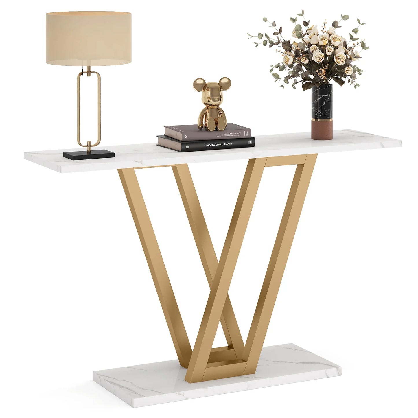 Tribesigns Industrial Console Table for Entryway, Hallway, and Living Room