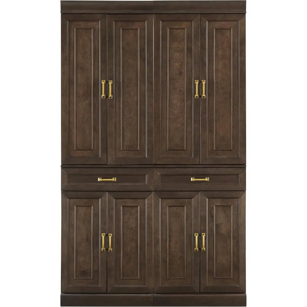 Stanton 2-Piece Pantry Storage Cabinet Set with Shelves, Kitchen, Dining, or Laundry Room, Coee