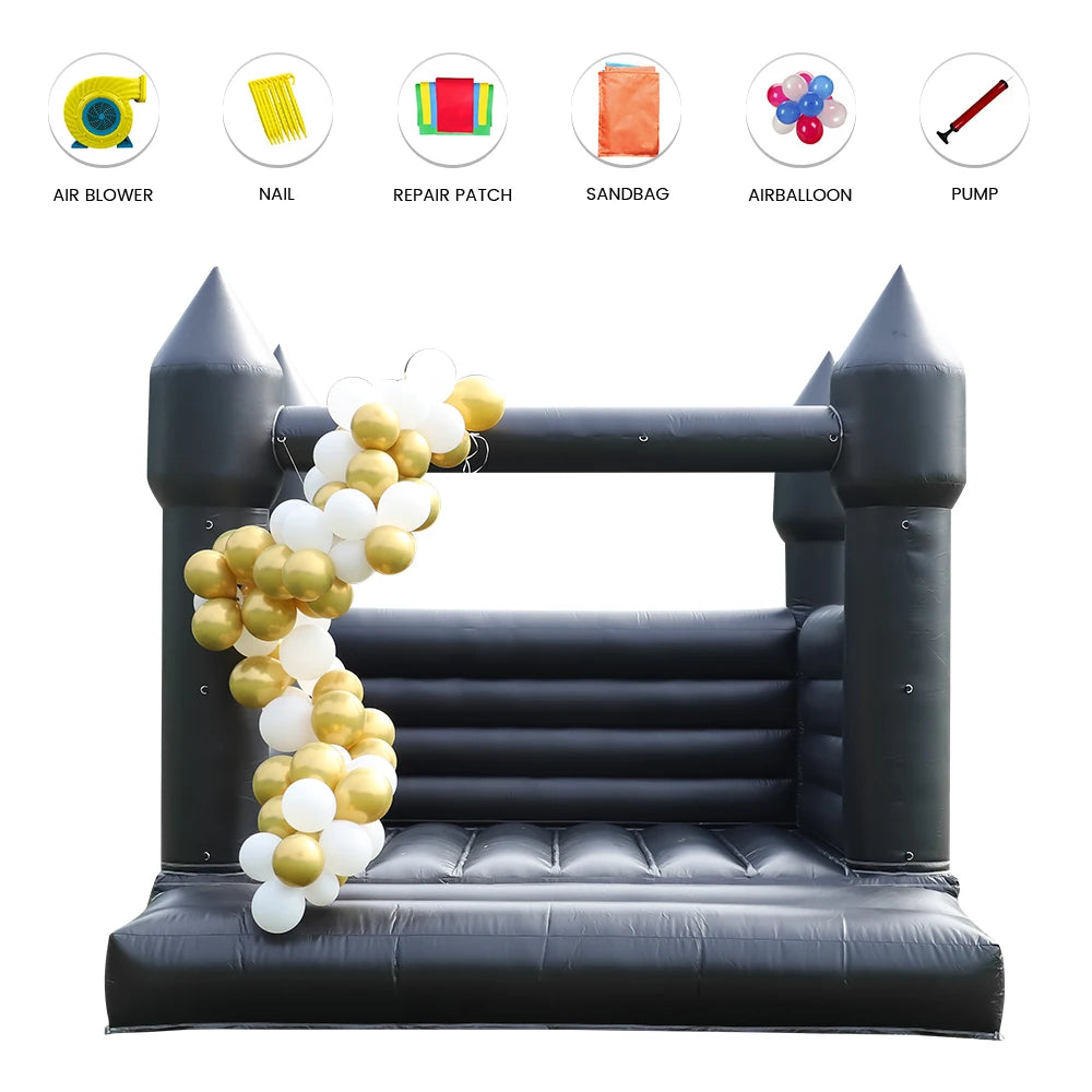 RTS Inflatable Giant Kids Bounce House PVC Castle for Parties