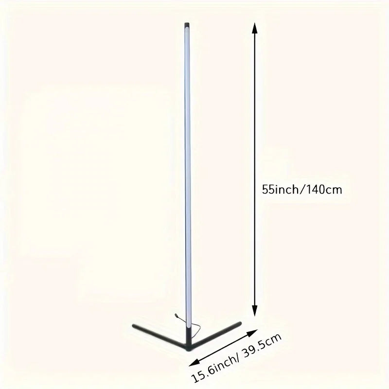 RGB Corner Floor Lamp With LED Lighting For Living Room