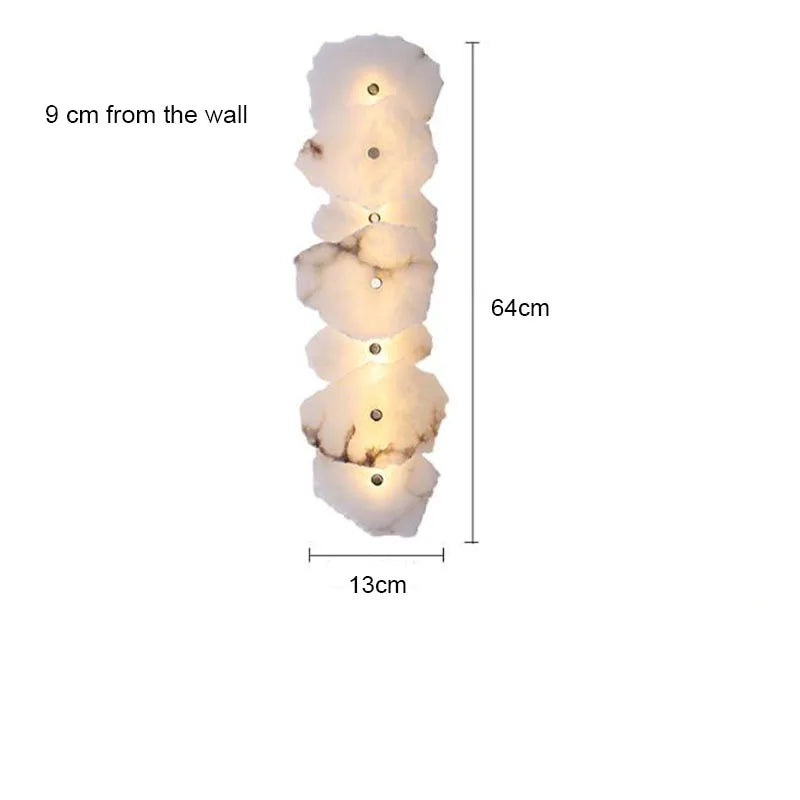 Jmmxiuz Luxury Marble LED Wall Light Modern Sconce