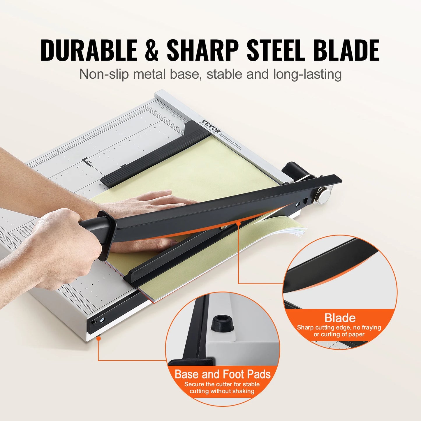 SucceBuy Paper Cutter Guillotine Trimmer Heavy Duty Home Office