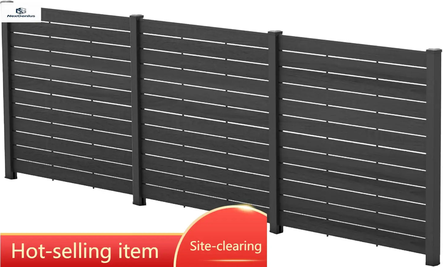 Privacy Screen Fence Panel For Hard Surfaces Aluminum Post Equipment Enclosure