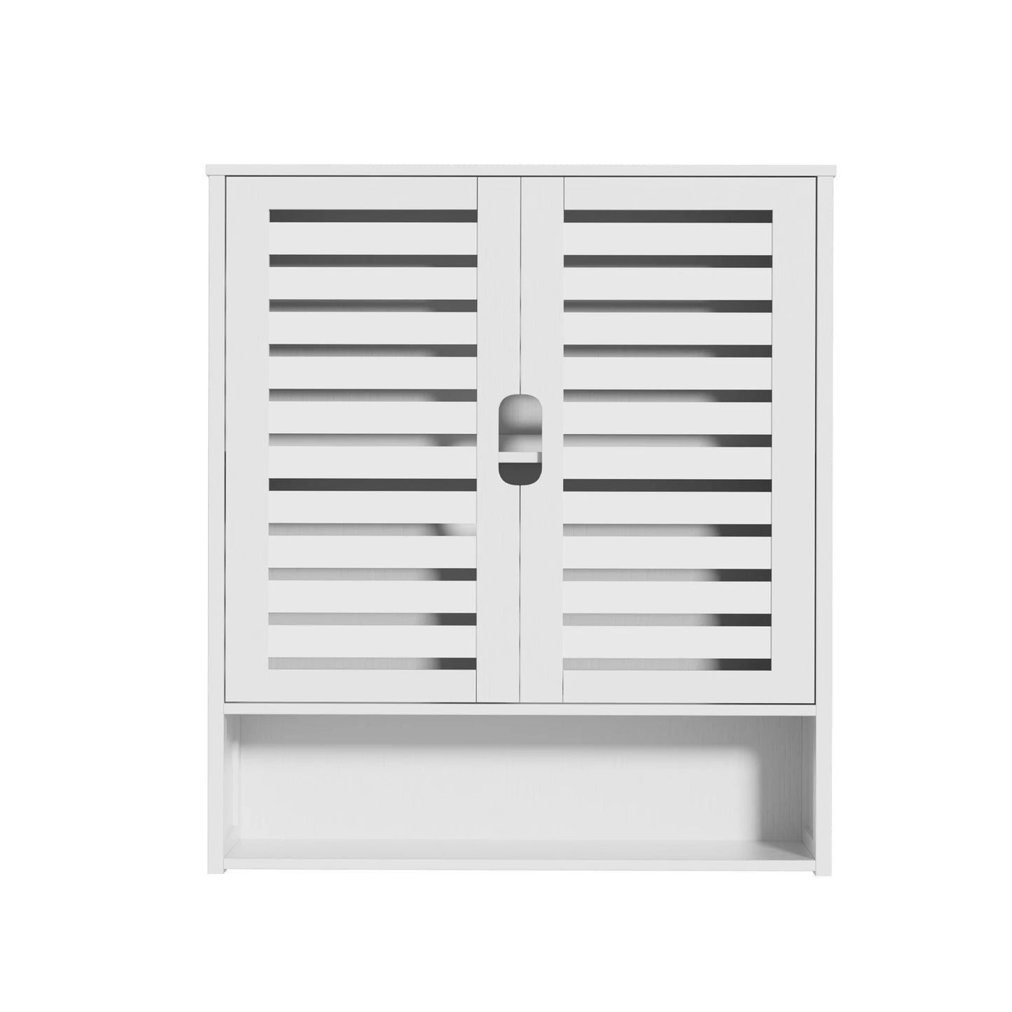 Wisfor Wall Mounted Bamboo Bathroom Medicine Cabinet Storage
