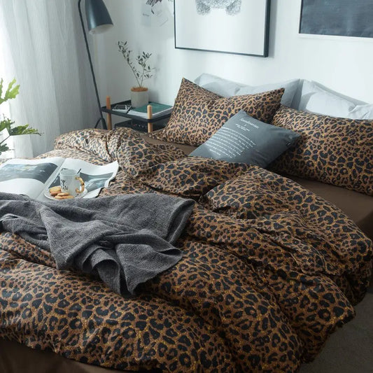 Cheetah Print Comforter Set 3 Pieces