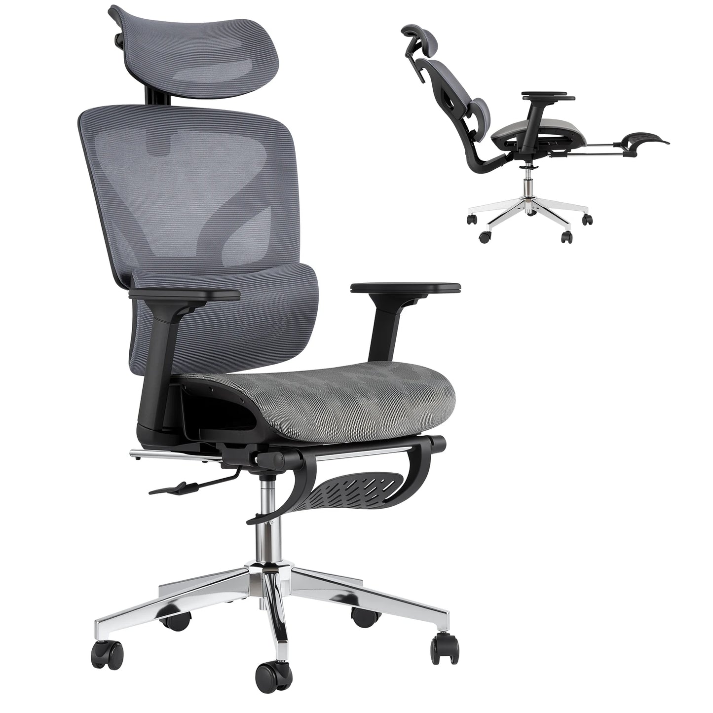 HiMISSE Ergonomic High Back Mesh Office Chair With 3D Armrests