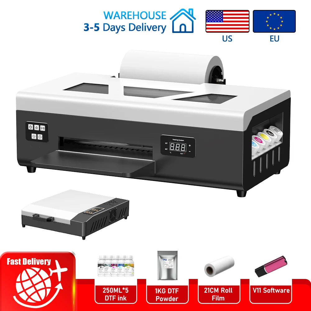 OLOEY DTF Printer XP600 Printhead Auto Cleaning Shaker Oven