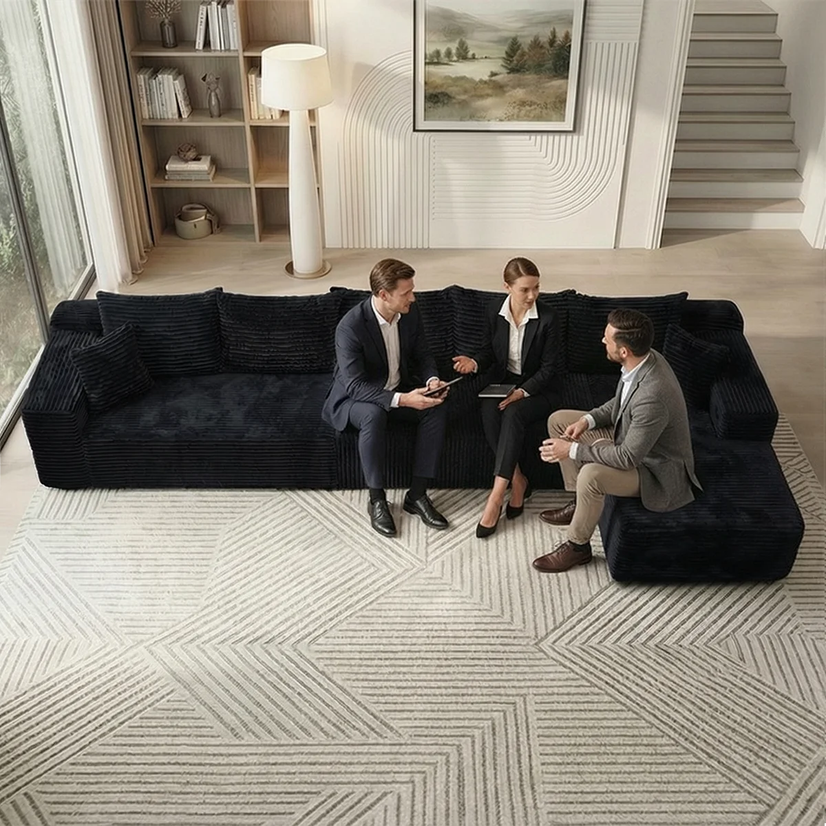 Modular Sofa For Living Room With Modern Design No Assembly
