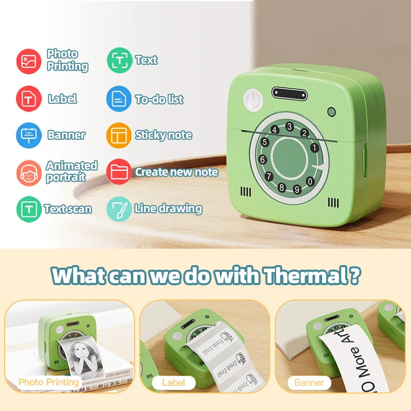 DOLEWAC M1 Photo Pocket Printer Bluetooth for iOS and Android