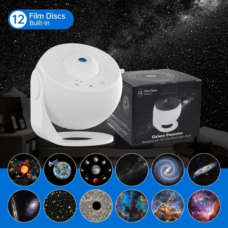 AUSYLE Night Light Galaxy Projector 360 Starry Sky Lamp