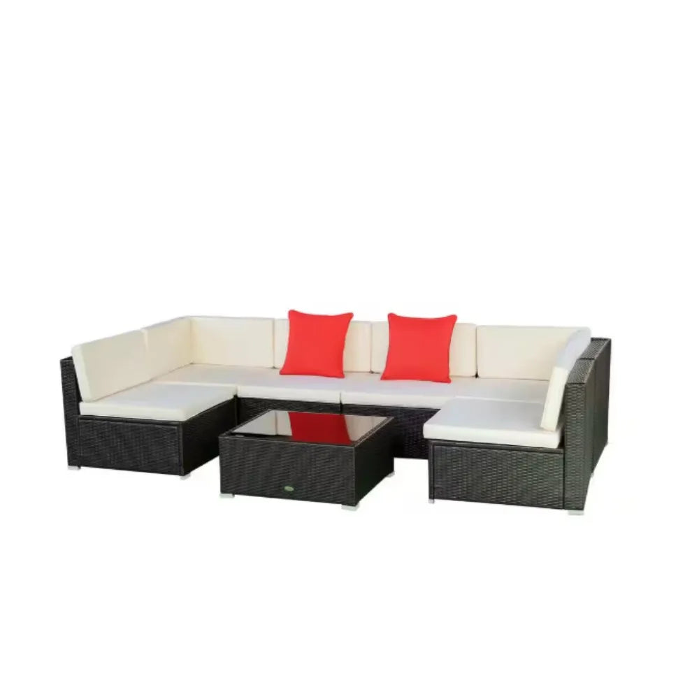 Patio Furniture Sectional Set Outdoor Sofa Garden Lounge