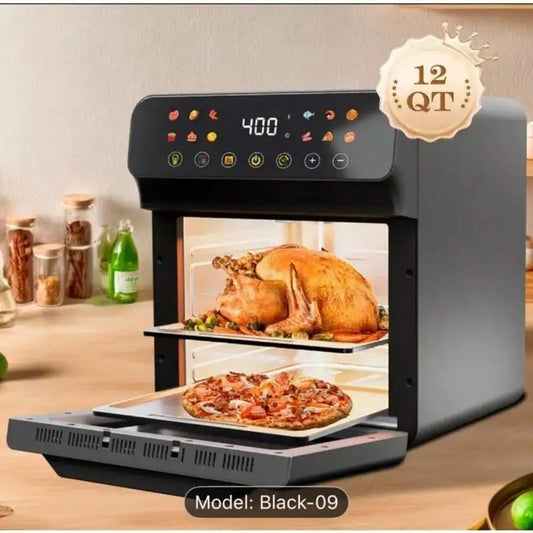 Large Capacity Air Fryer Visual Intelligent Fully Automatic Household Air Fryer Anti Scald Handle Suitable For Chicken And Fish