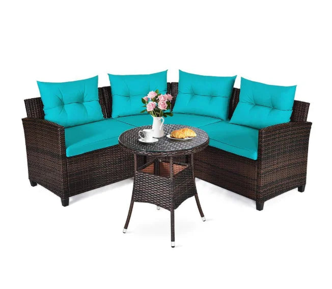Patio Furniture Sectional Set Outdoor Sofa Garden Lounge