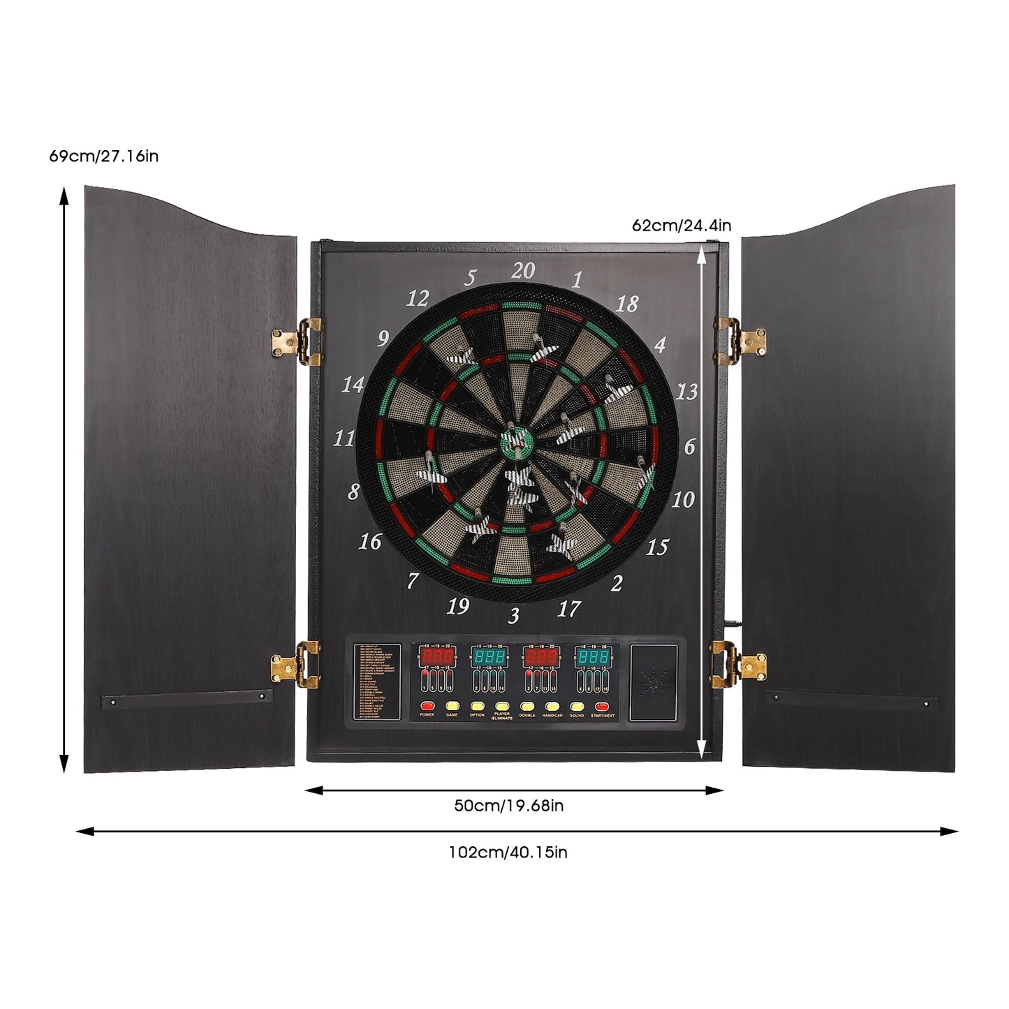 NONED Electronic Dartboard Set With 4 LED Displays