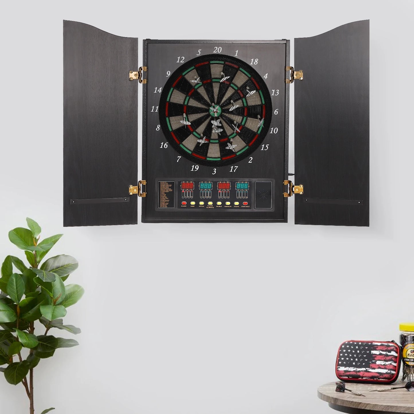 NONED Electronic Dartboard Set With 4 LED Displays
