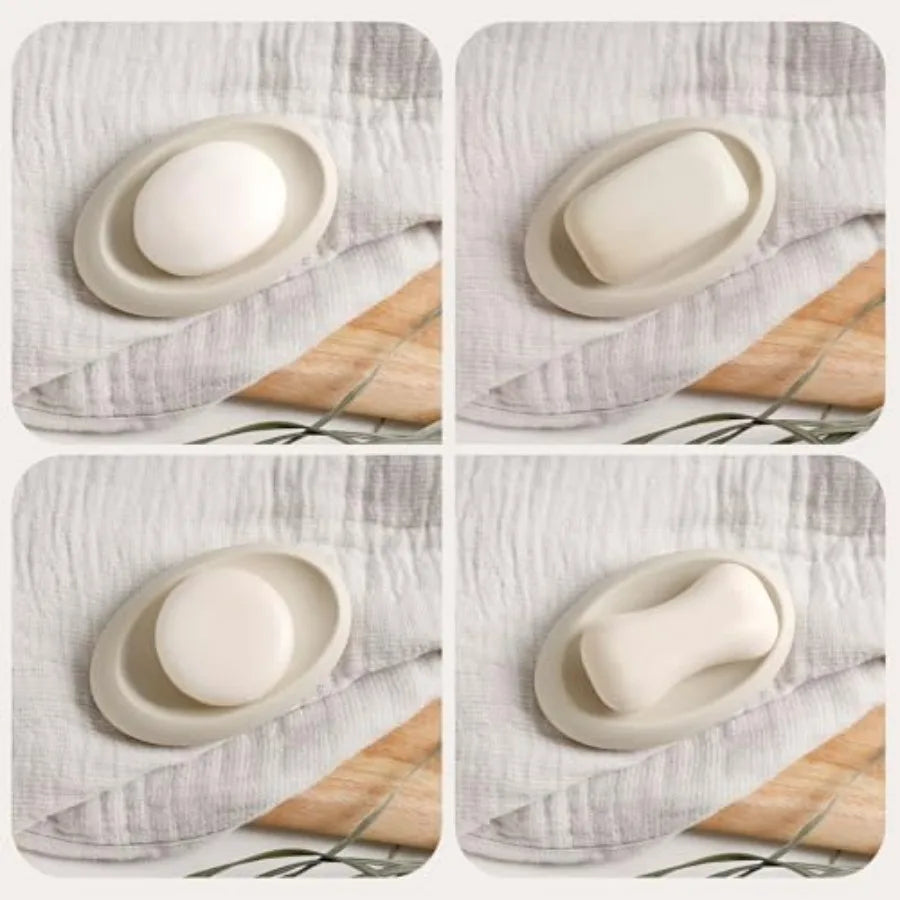 Modern Ceramic Bathroom Accessories Set 5 Piece Irregular Design Complete Set