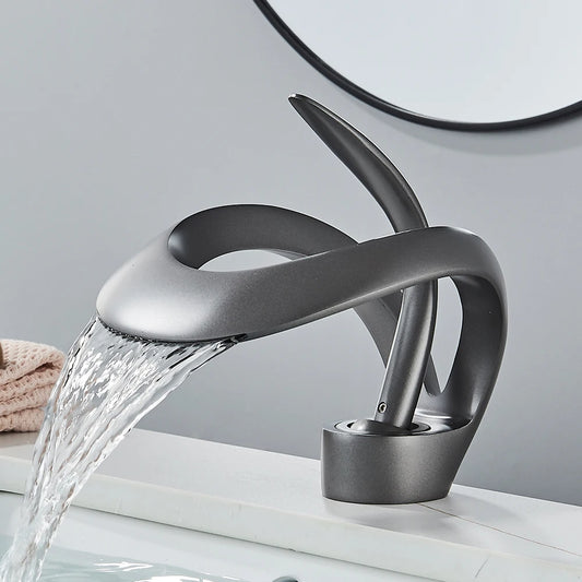 Rozin Luxury Basin Faucet Waterfall Deck Mounted Mixer