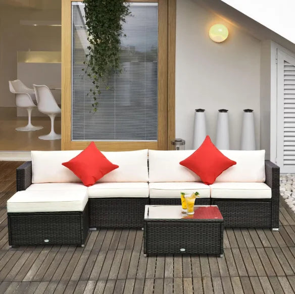 Patio Furniture Sectional Set Outdoor Sofa Garden Lounge