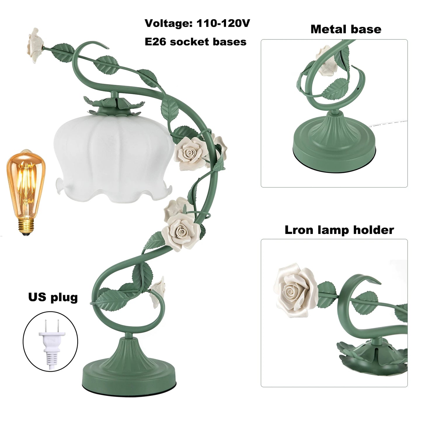 Flower Petal Modern Bedside Lamp Reading Desk Light