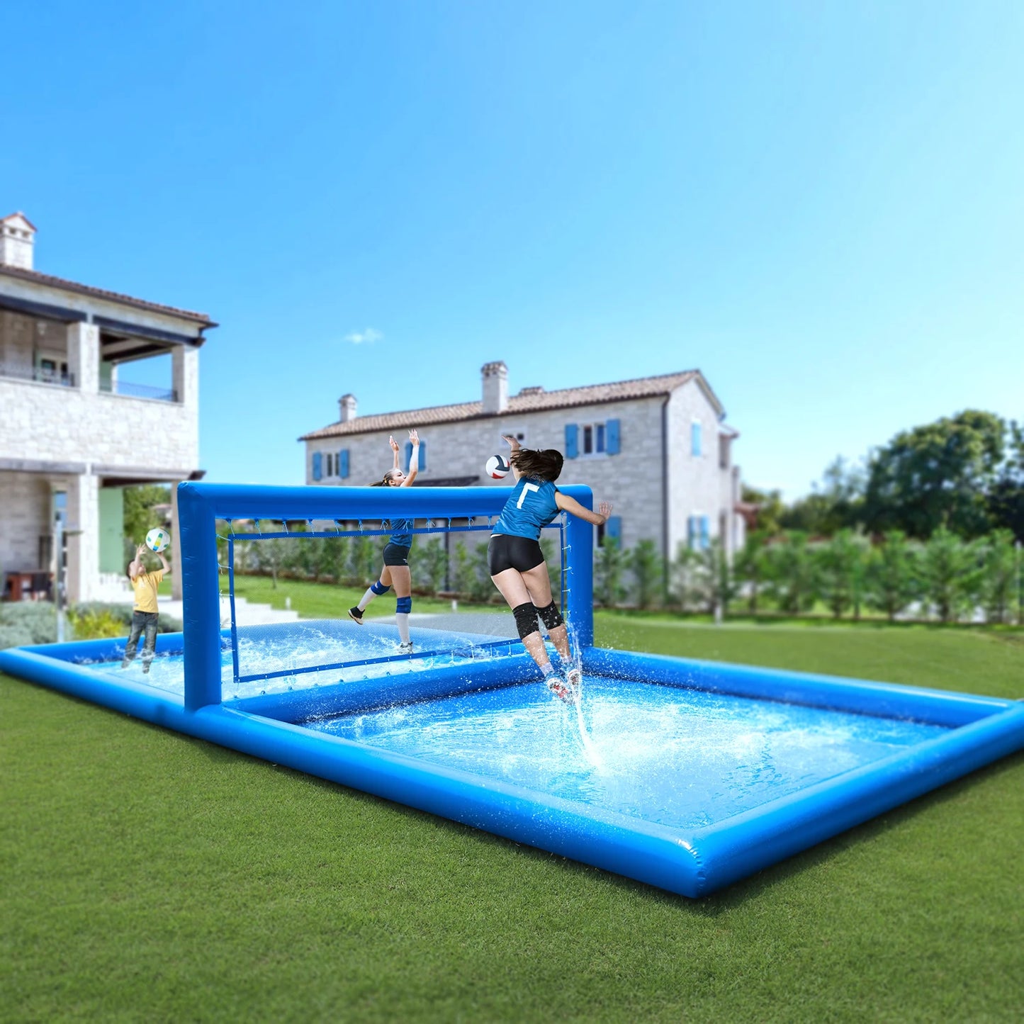 RTS Inflatable Volleyball Court Outdoor Water Play Pool