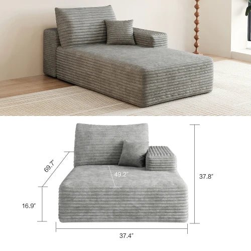YQXHCN Cloud Module Sofa Set Velvet Corduroy Modular