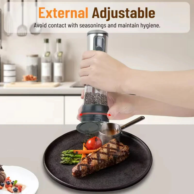 Kankeirr USB Rechargeable Electric Salt And Pepper Grinder Set