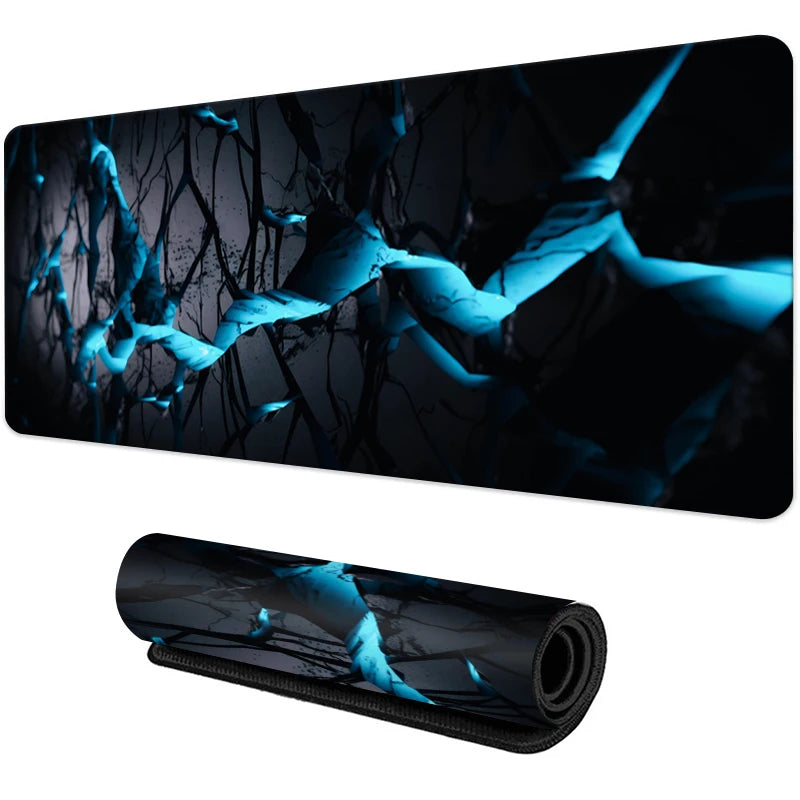 Non-Slip Rubber Gaming Mouse Pad with Sewn Edge Desk Mat