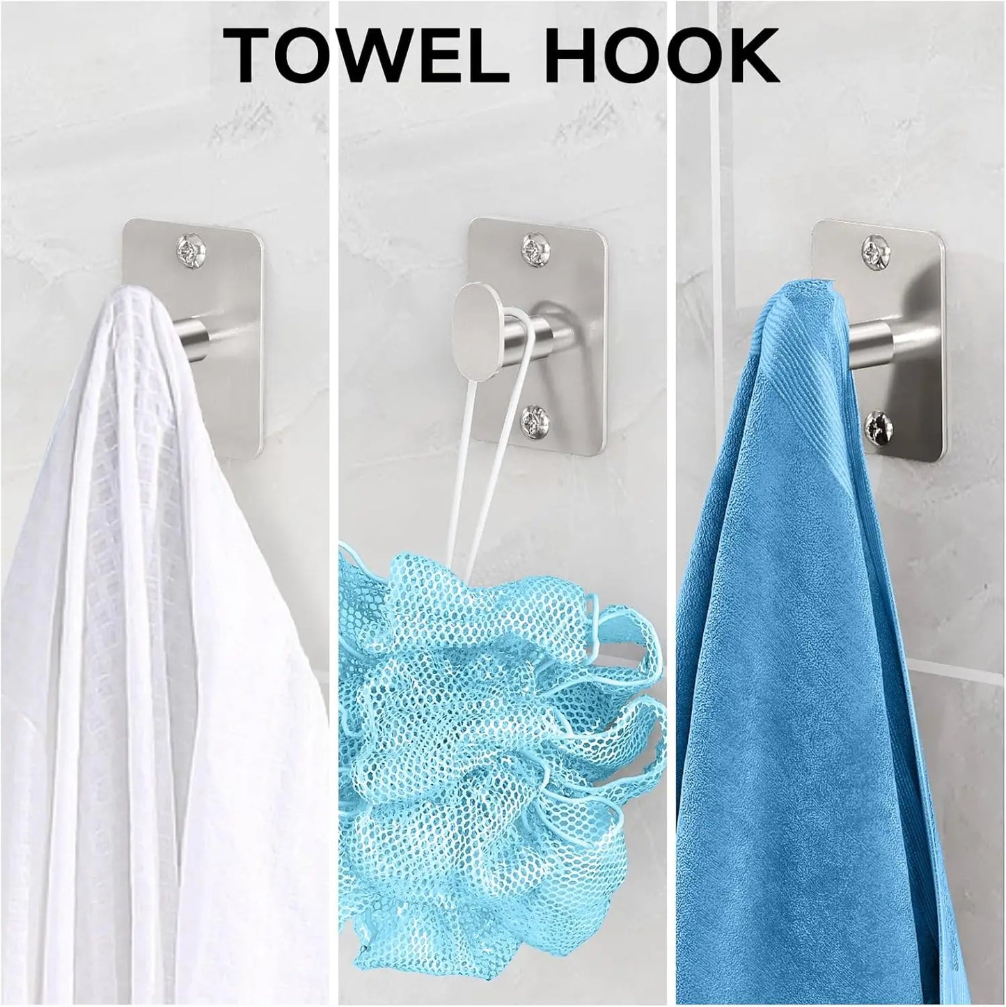 Brushed Nickel Bathroom Accessories Set With Towel Bar Toilet Paper Holder