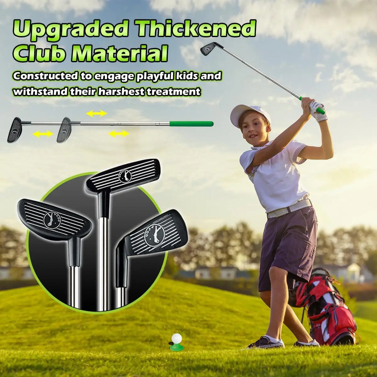 VATOSCN Kids Golf Set Auto Returner Indoor Mini Golf