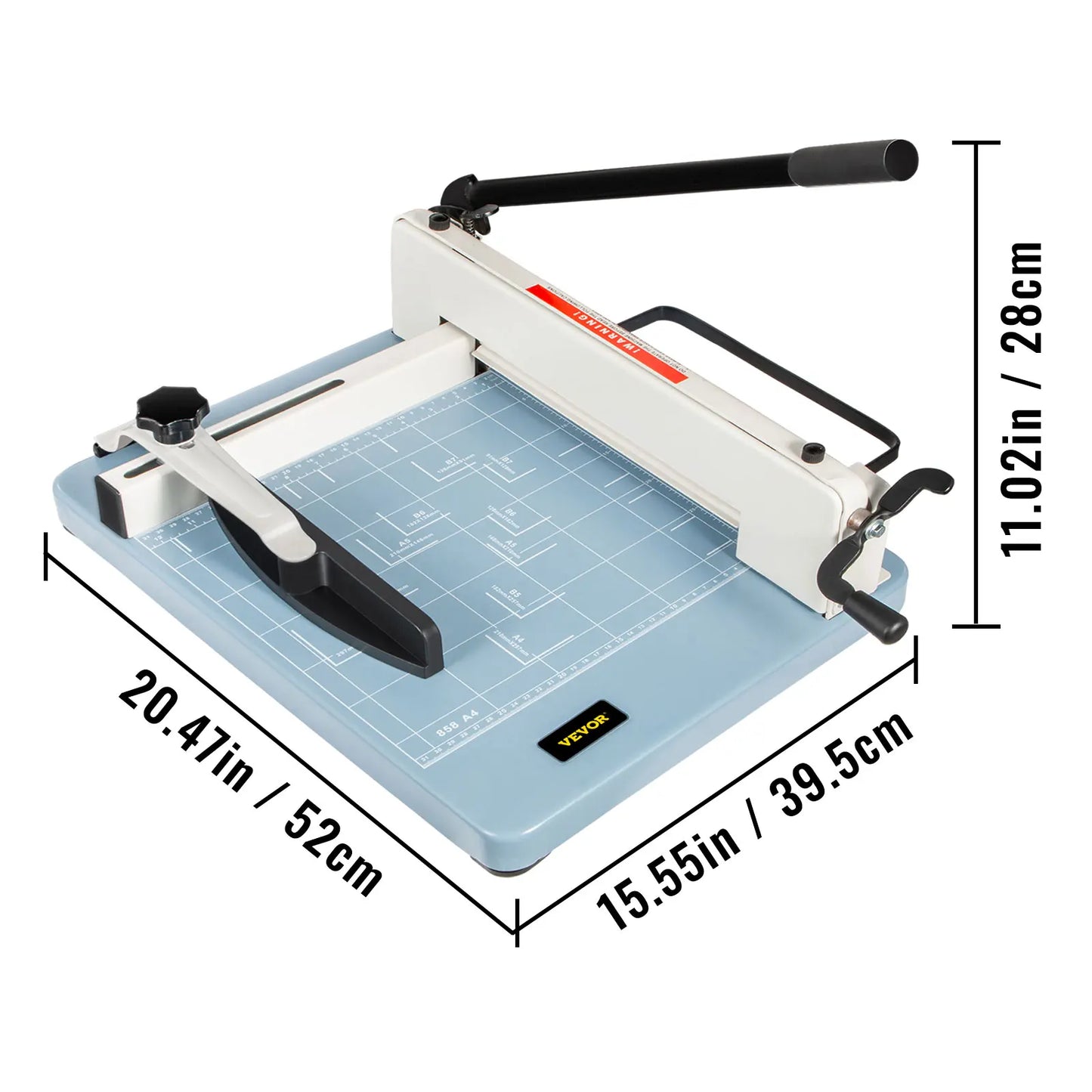 VEVOR Manual Paper Cutter Guillotine Trimmer Heavy Duty 300-500 Sheets