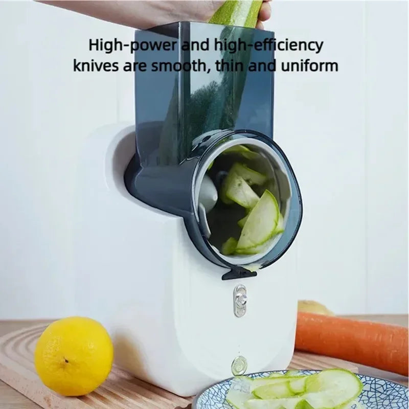 CREAROMA Electric Vegetable Cutter Slicer Multi-Function Kitchen Shredder