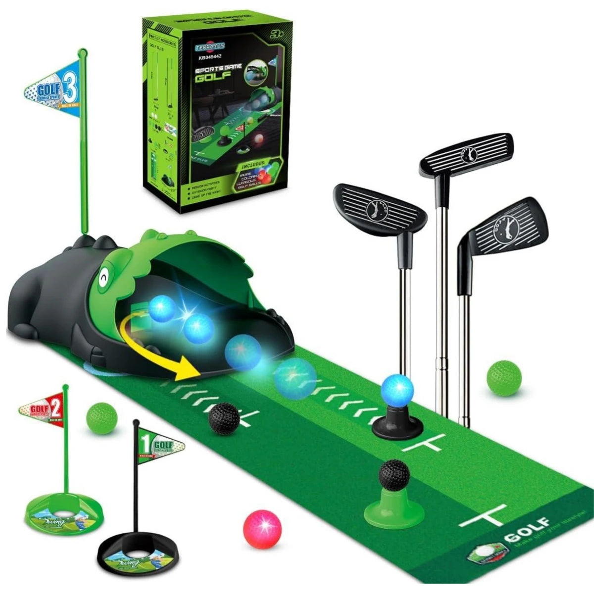 VATOSCN Kids Golf Set Auto Returner Indoor Mini Golf