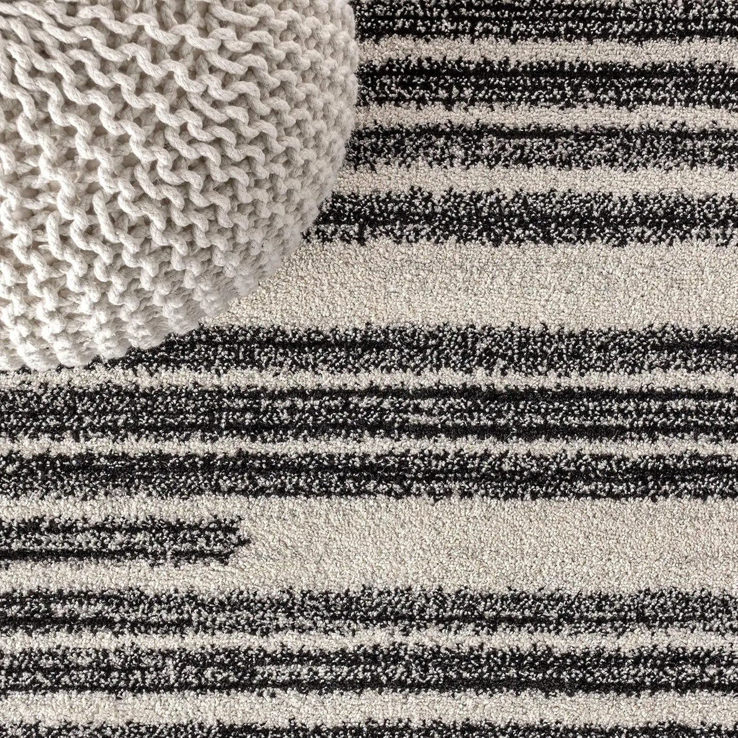 Modern Berber Stripe Indoor Rug Bohemian Style for Living Room