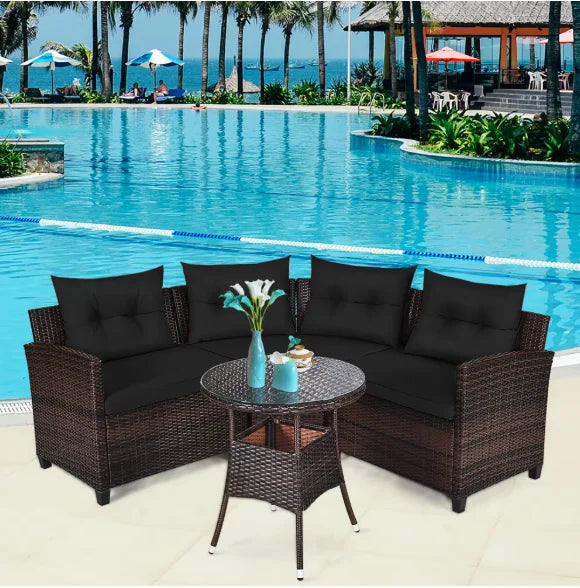 Patio Furniture Sectional Set Outdoor Sofa Garden Lounge
