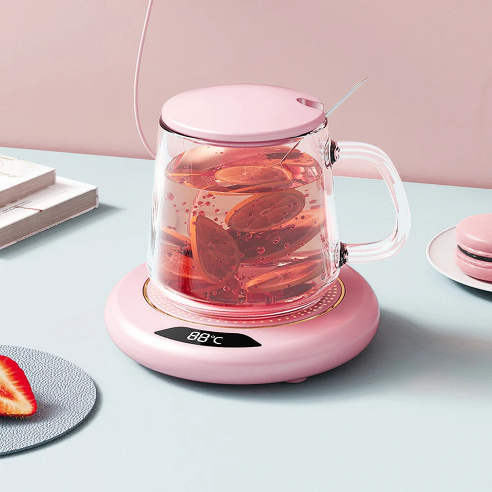 Coffee Mug Warmer 3 Temperature Setting Electric Cup Heater USB Constant Cup Warmer Tea Water Milk Heating Coasters Pad for Home