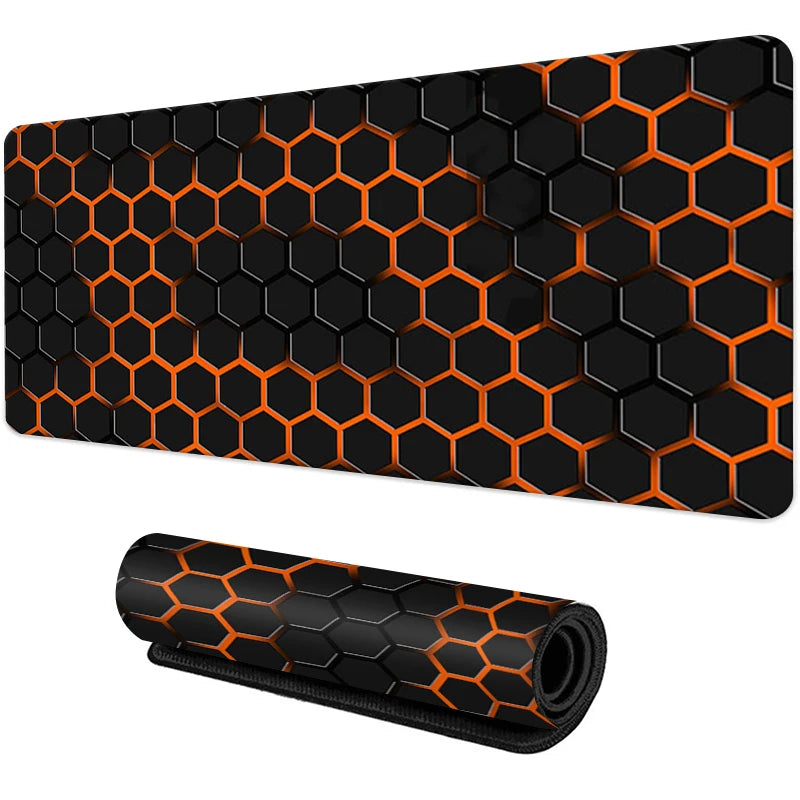 Non-Slip Rubber Gaming Mouse Pad with Sewn Edge Desk Mat