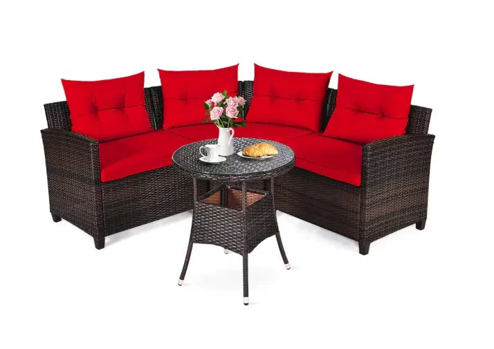Patio Furniture Sectional Set Outdoor Sofa Garden Lounge