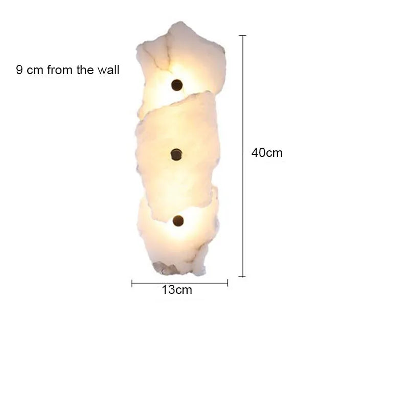 Jmmxiuz Luxury Marble LED Wall Light Modern Sconce