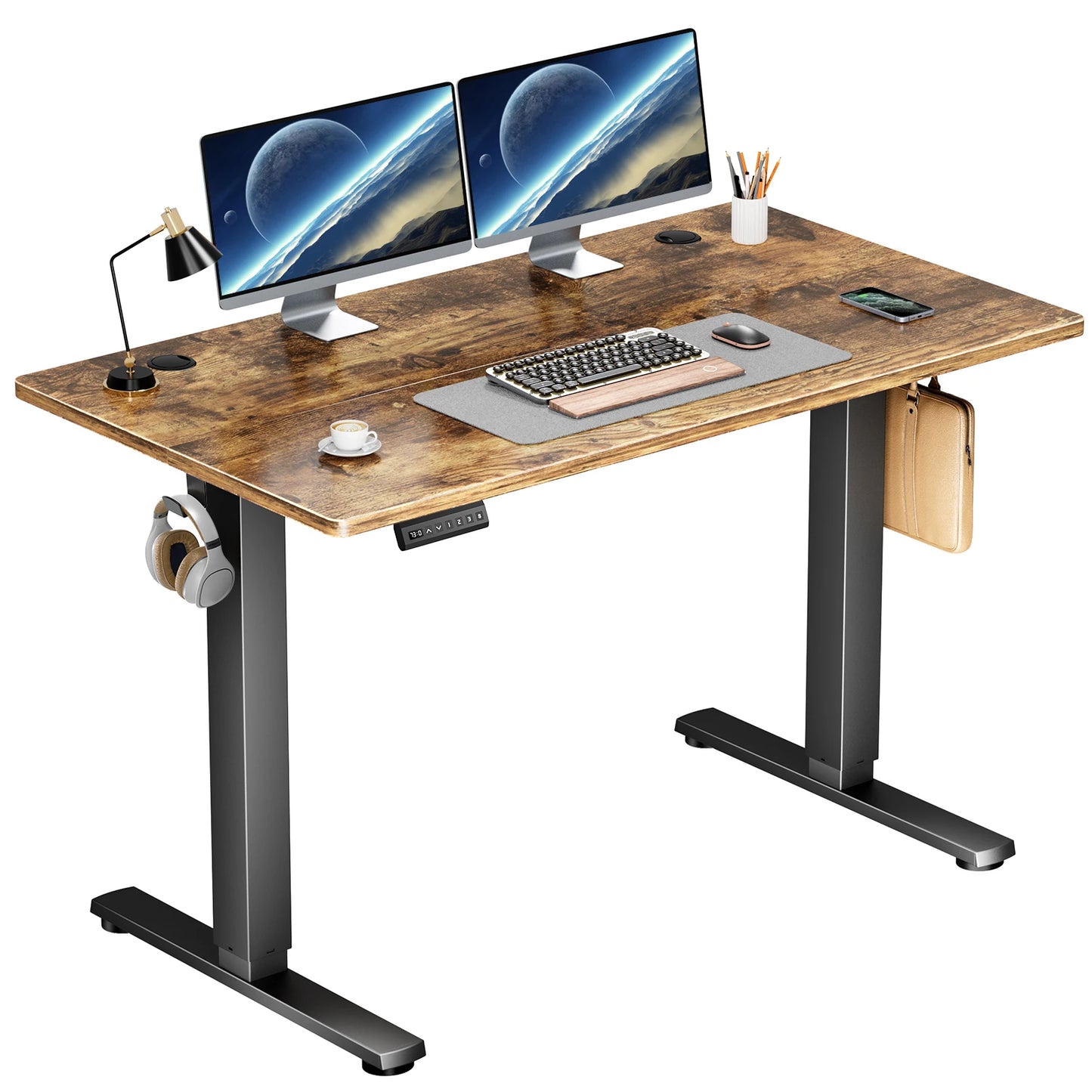 JHK Electric Standing Desk Adjustable Height Sit Stand Workstation