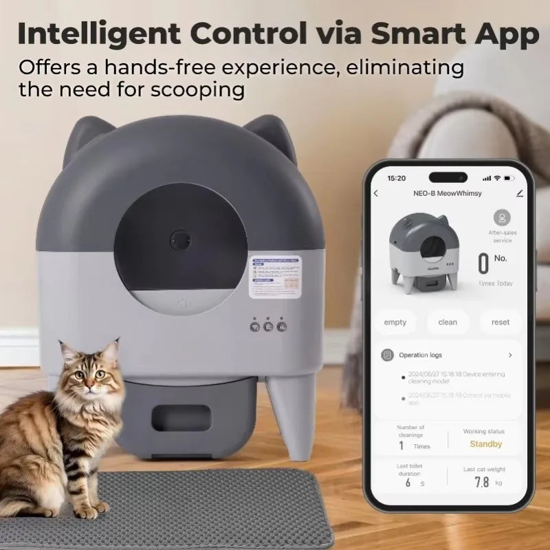 Lunapurr Automatic Self-Cleaning Litter Box With App Control