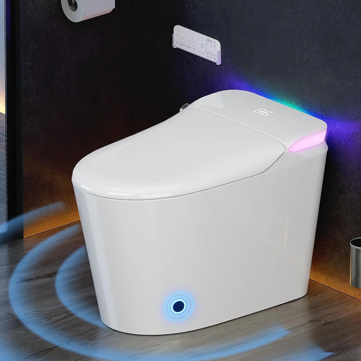 Tankless One Piece Smart Toilet With Bidet And Heated Seat
