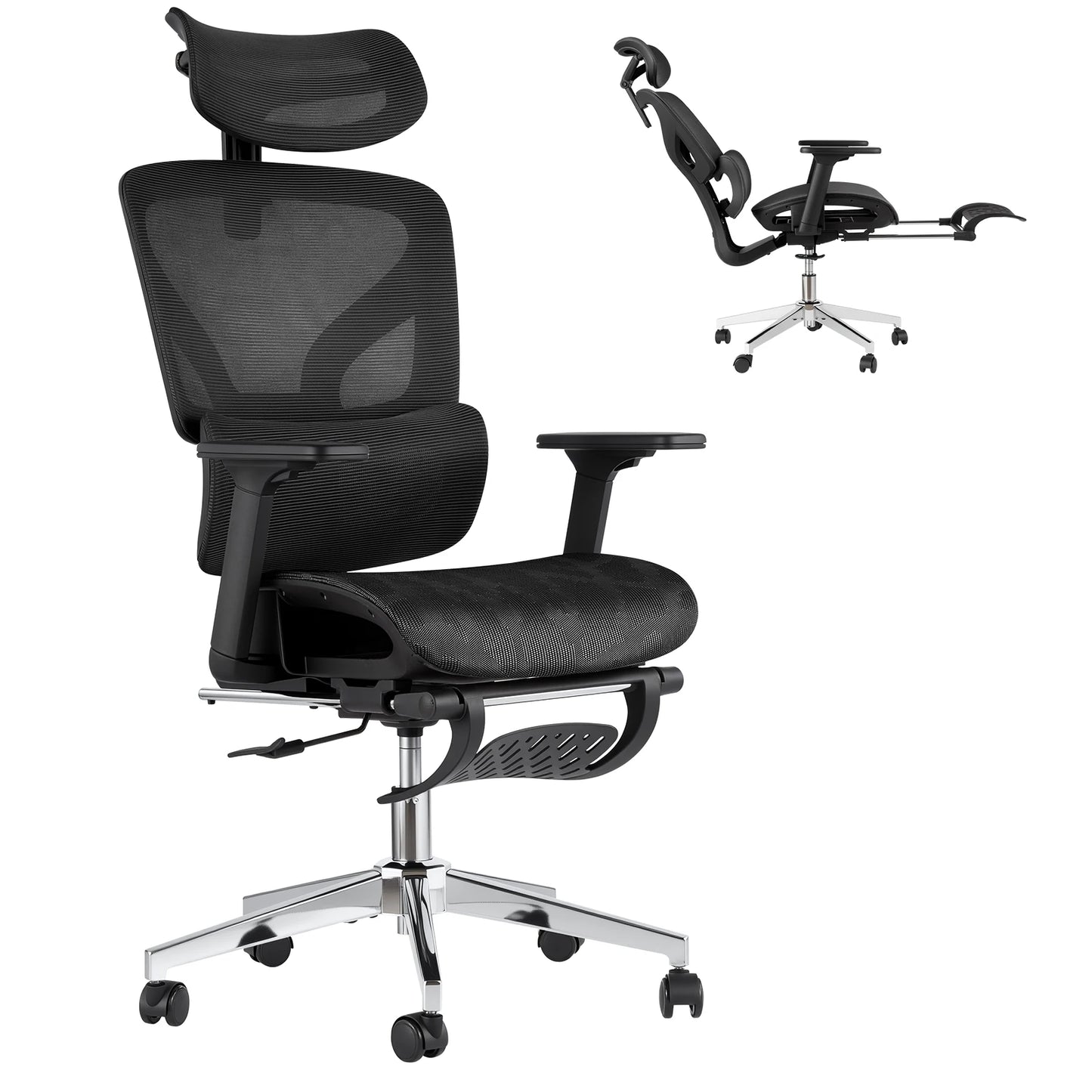 HiMISSE Ergonomic High Back Mesh Office Chair With 3D Armrests