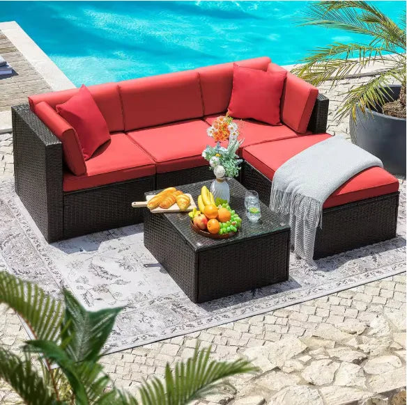 Patio Furniture Sectional Set Outdoor Sofa Garden Lounge