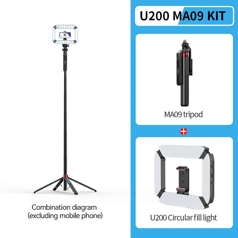 Ulanzi MA09 Selfie Stick Tripod with Remote for iPhone Android