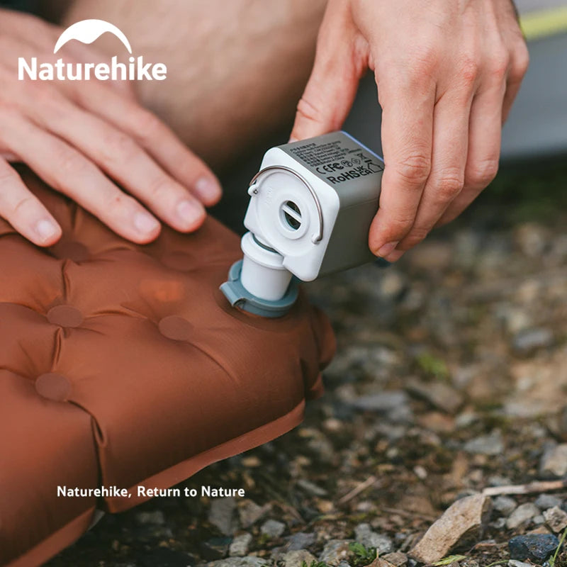 Naturehike Wind-Mini Air Pump 1600mAh USB-C Rechargeable Mini Air Pump with Light Portable Electric Air Pump for Air Mattresses Inflator/Deflator Pump