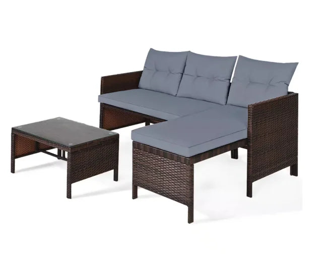 Patio Furniture Sectional Set Outdoor Sofa Garden Lounge