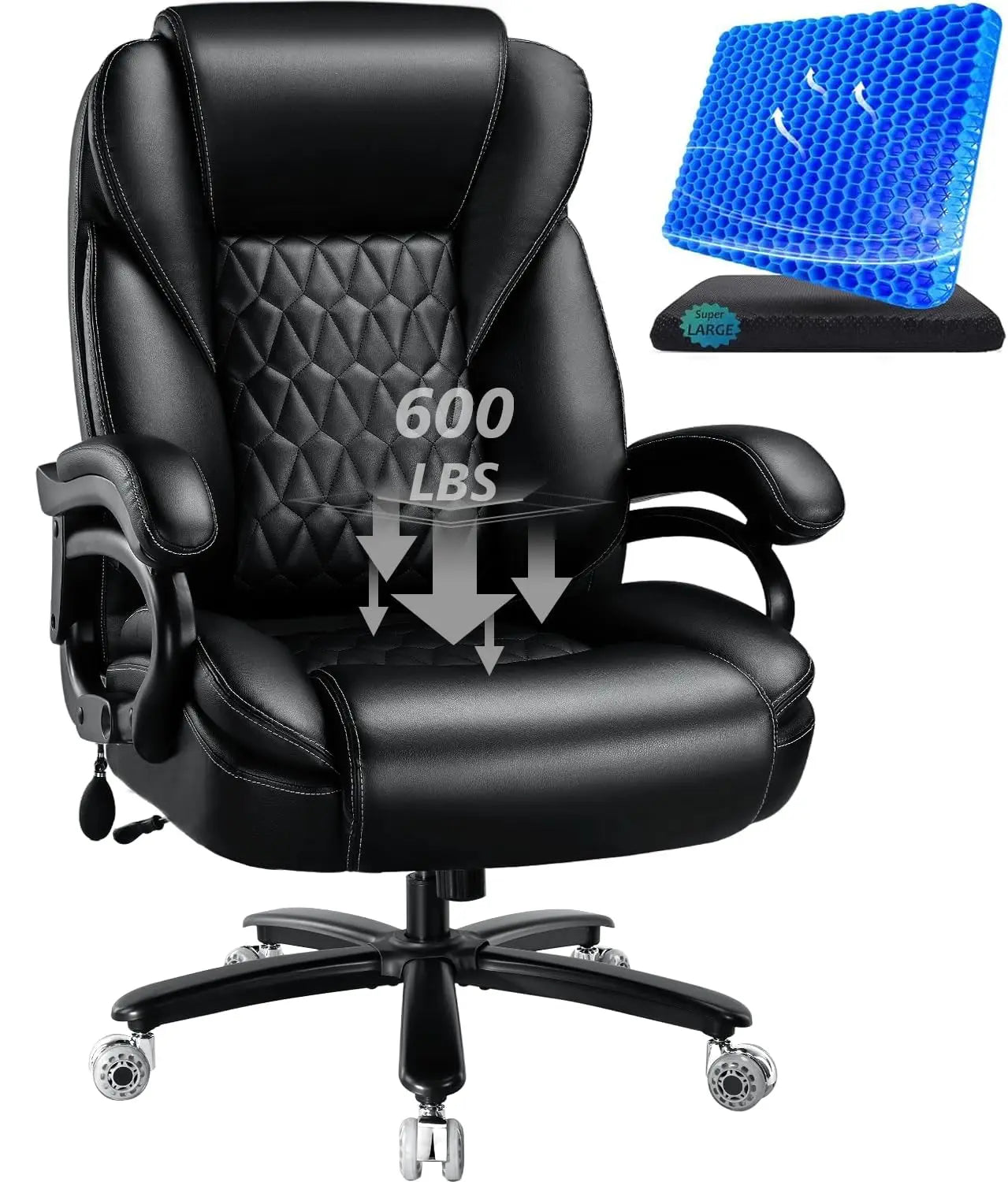 Ergonomic Office Chair With Pocket Spring Cushion And Rugged Frame