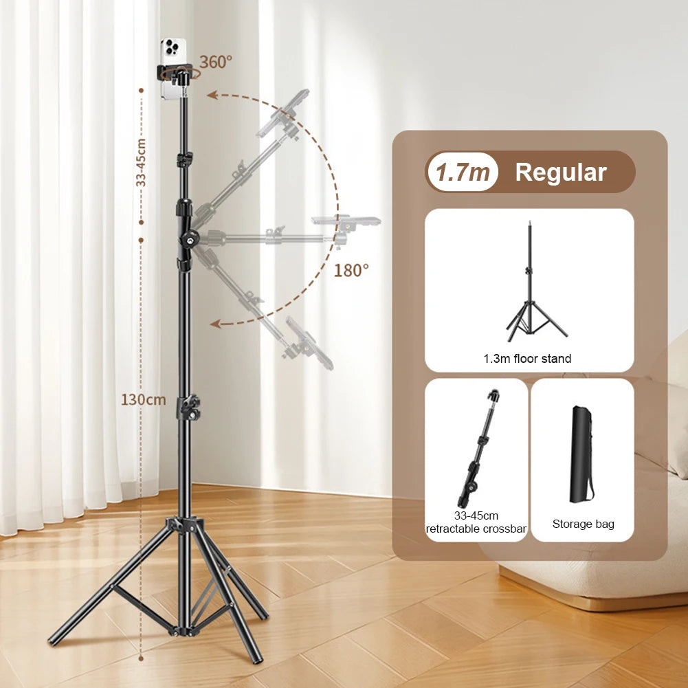 Phone Tripod Adjustable Stand for Filming and Live Streaming